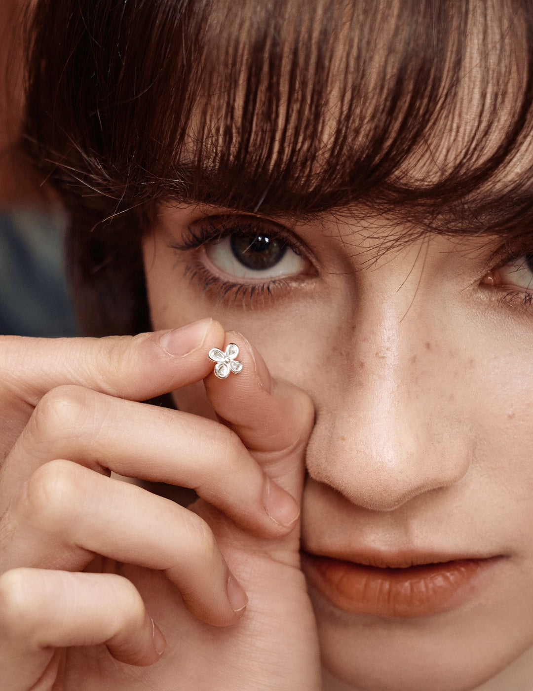 Miniature Sweet Osmanthus Studs - Delicate Floral Ear Bone Earrings