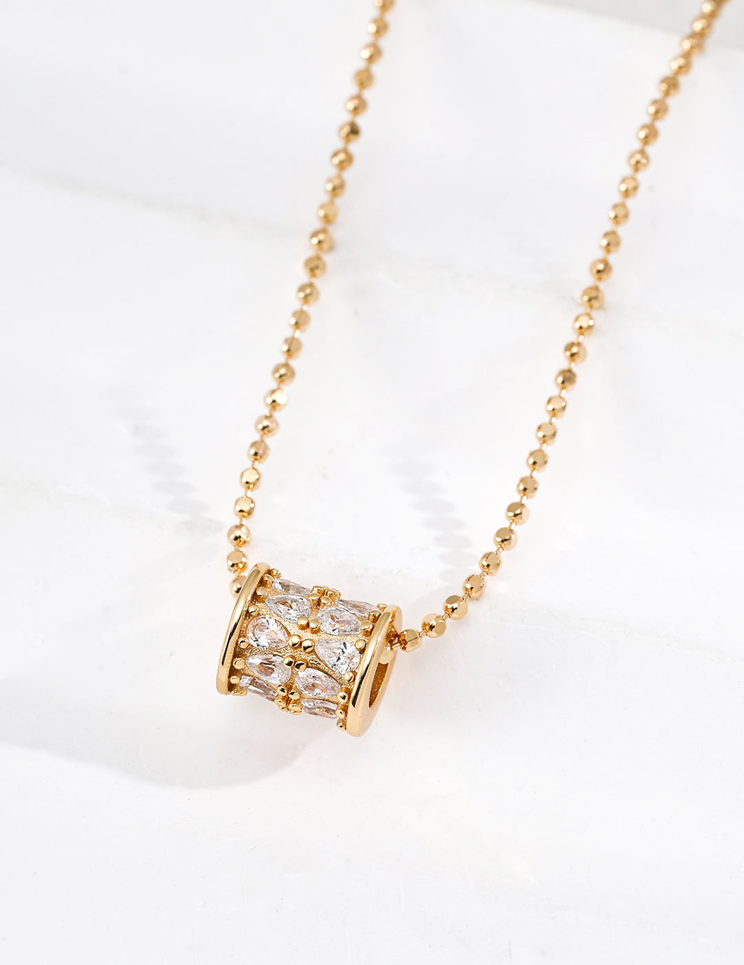 S925 Sterling Silver Zircon Necklace