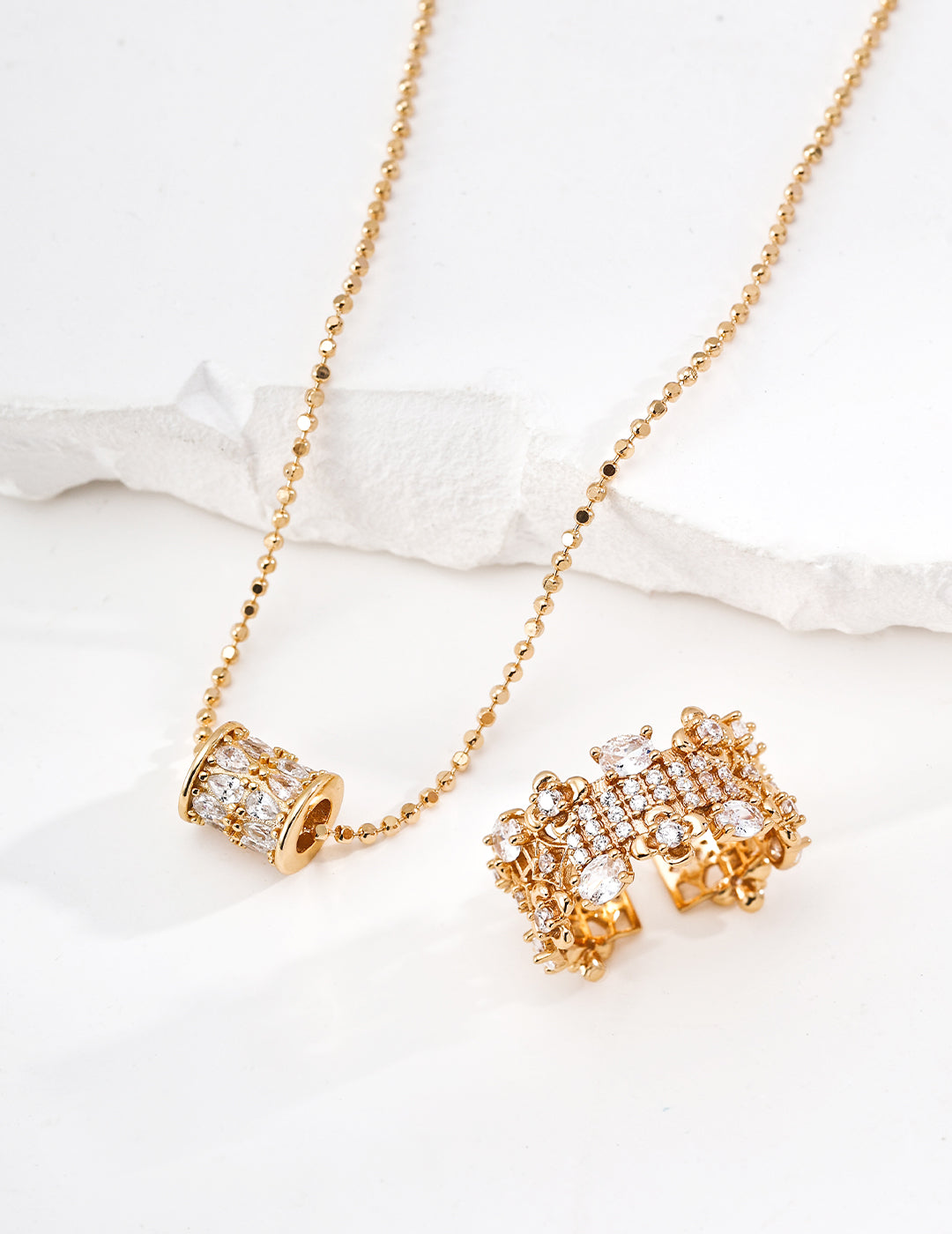 S925 Sterling Silver Zircon Necklace