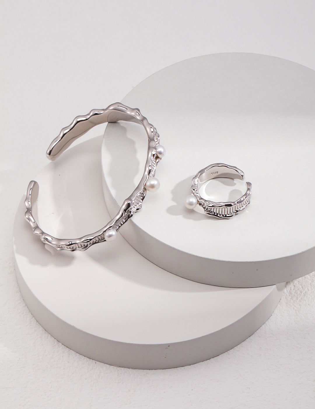 S925 Sterling Silver Natural Pearl Jewelry – Fluid Ocean Collection