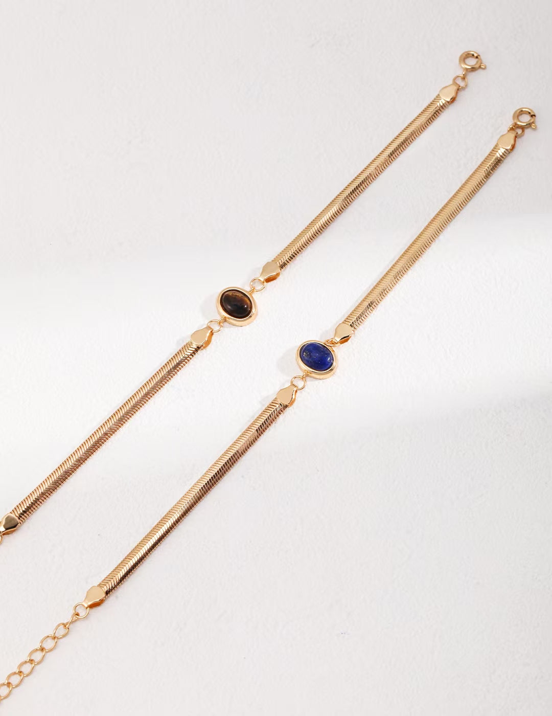 Natural Lapis Lazuli / Tiger Eye Bracelet