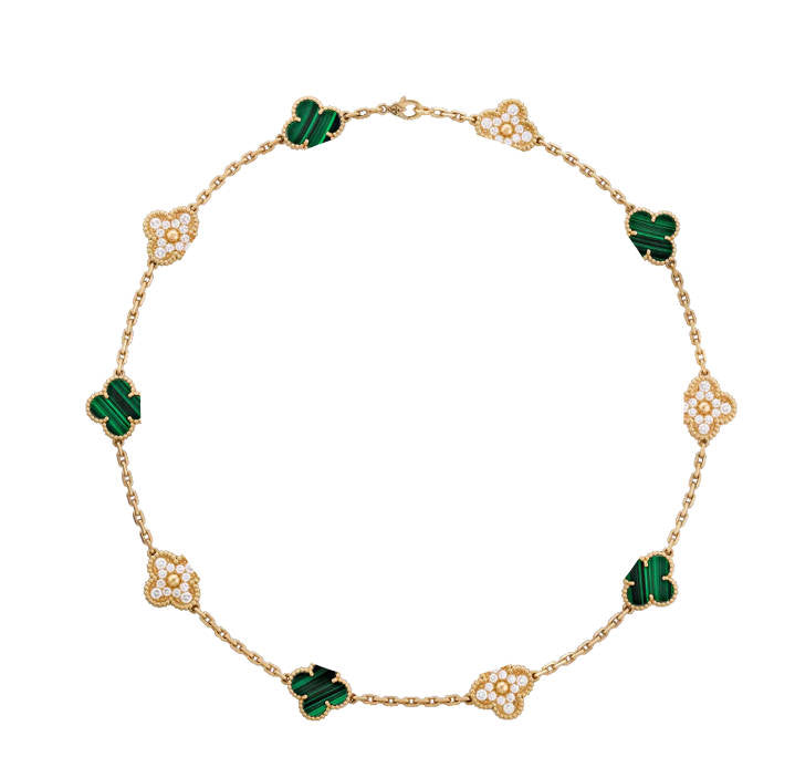 Vintage Clover 925 Silver, 18k Gold Plated, 10 Motifs