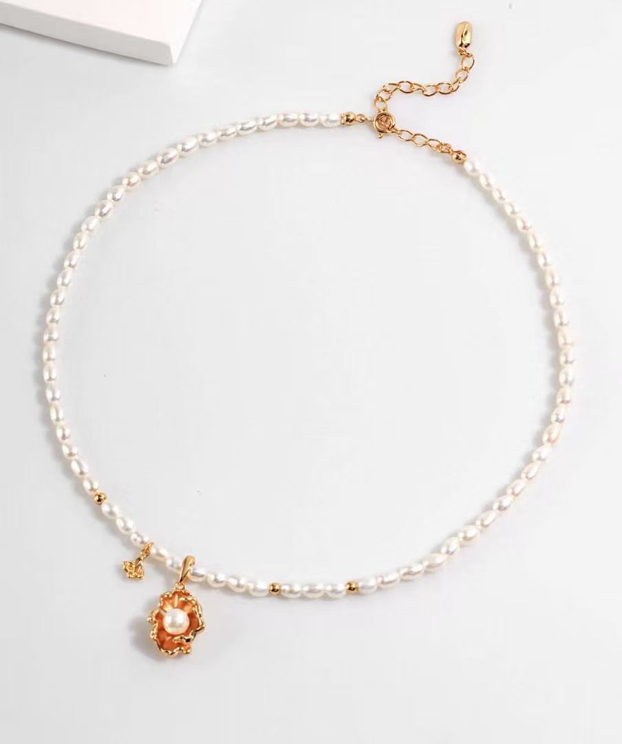 S925 Sterling Silver Natural Pearl Jewelry – Wave Design Collection