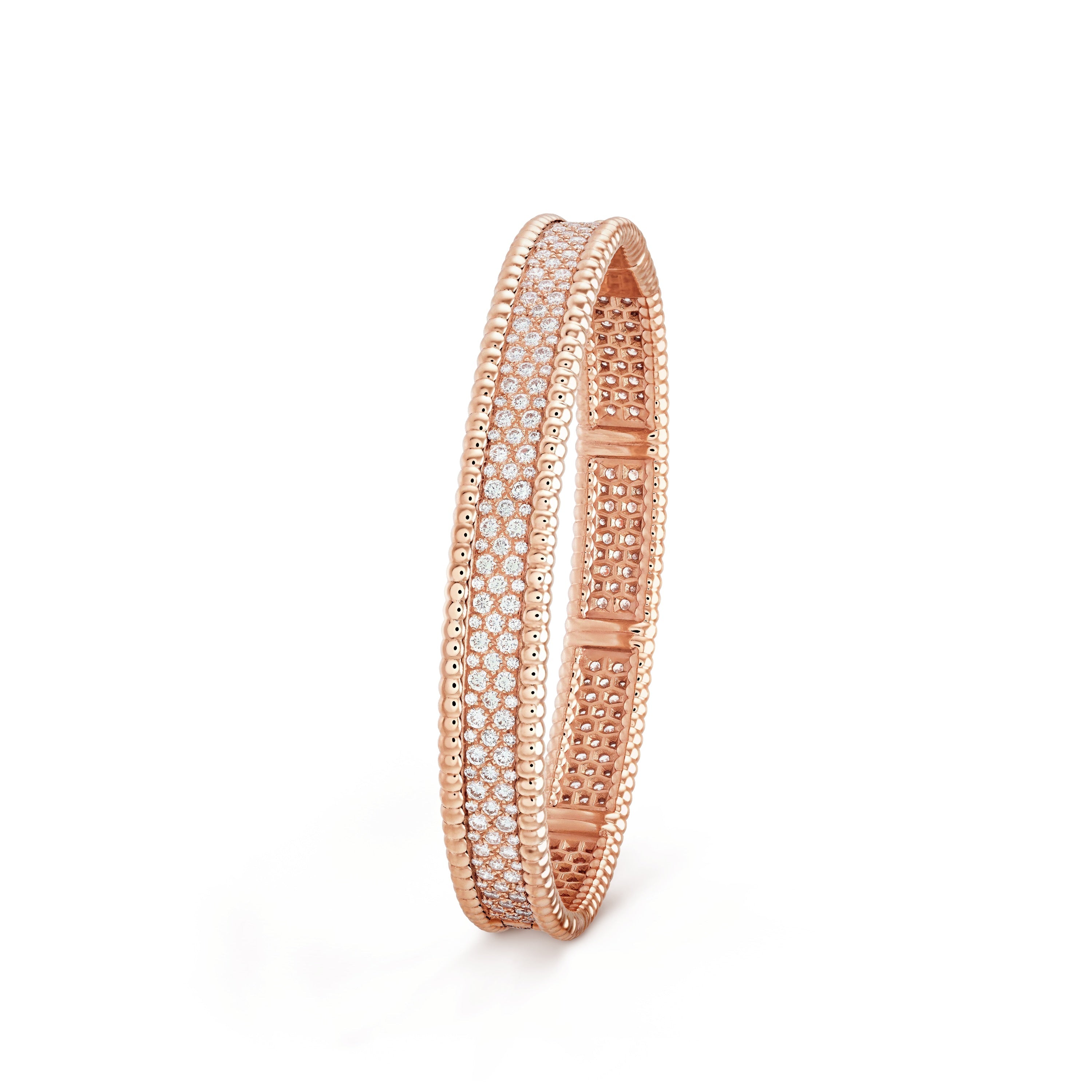 Perlee Bangle,18k Gold Plated,Inlaid Cubic Zircon