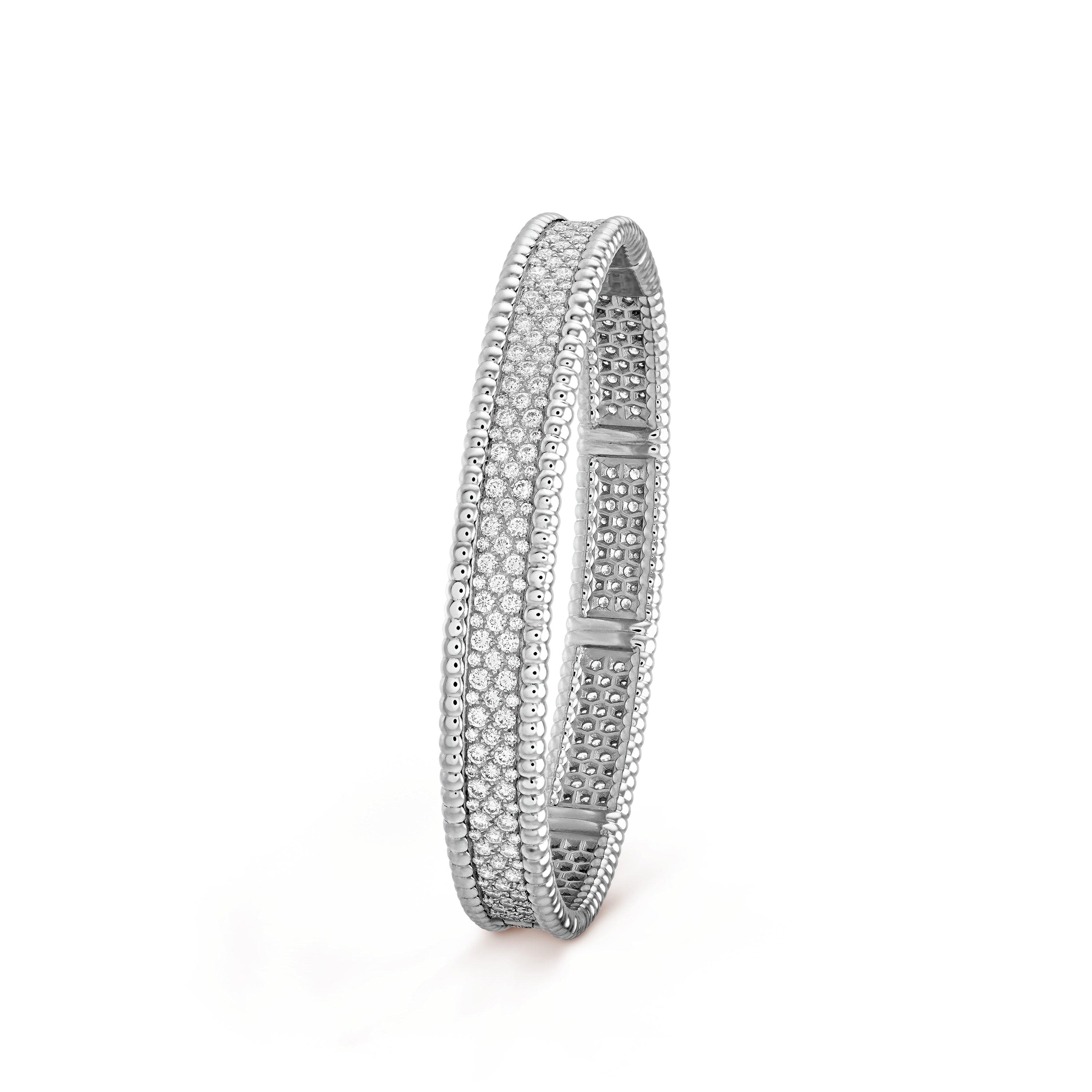 Perlee Bangle,18k Gold Plated,Inlaid Cubic Zircon