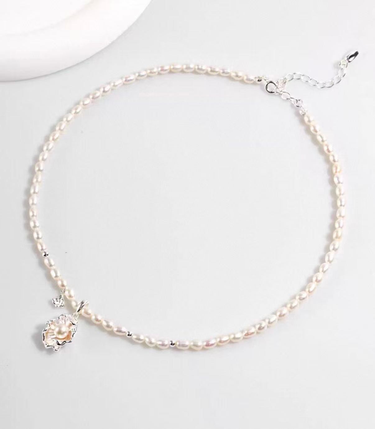 S925 Sterling Silver Natural Pearl Jewelry – Wave Design Collection