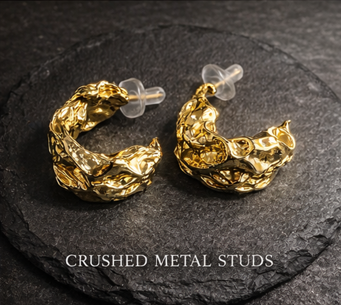 Wanderlust Studio x THE SCULPTURAL EDIT Gold Earrings Collection