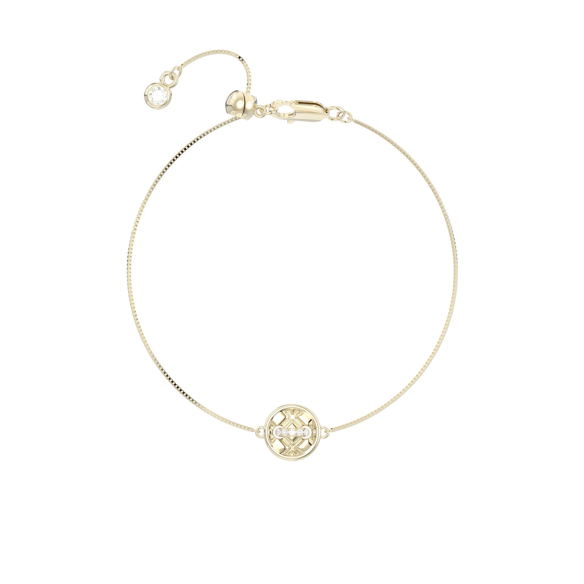 Button Series Minimalist Layered Adjustable Pull-String Bracelet, Korean Elegant Design
