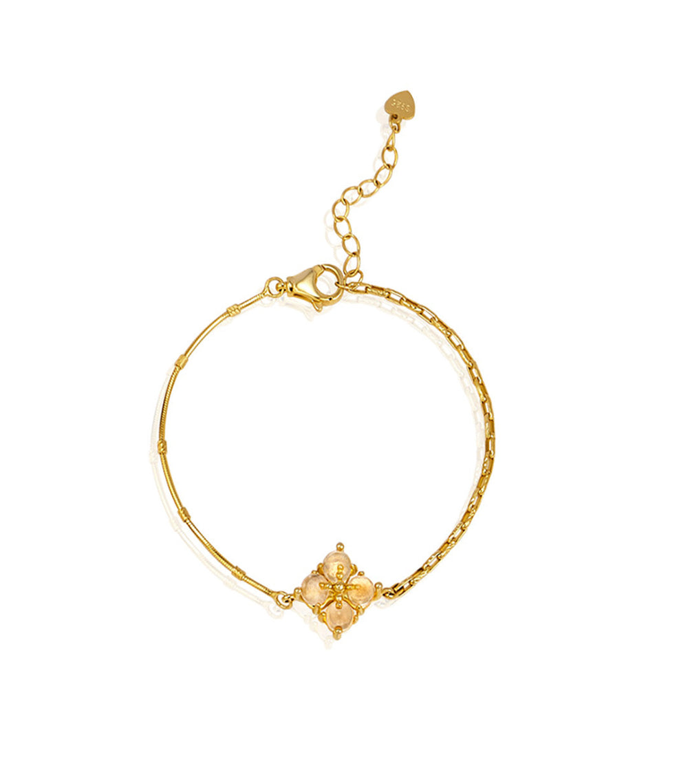 Sparkling Fountain Pendant - A Dainty Crystal Garden Collarbone Necklace