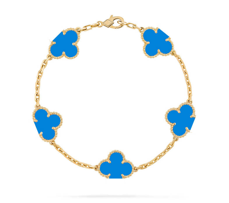 Clover Leaf Bracelet,925 Silver,18k Gold Plated