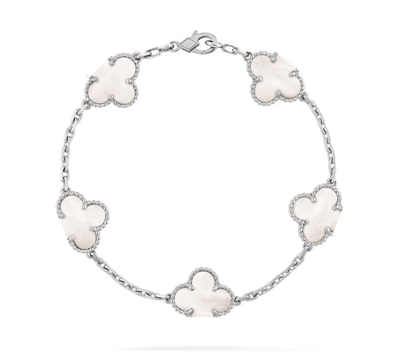 Clover Leaf Bracelet,925 Silver,18k Gold Plated
