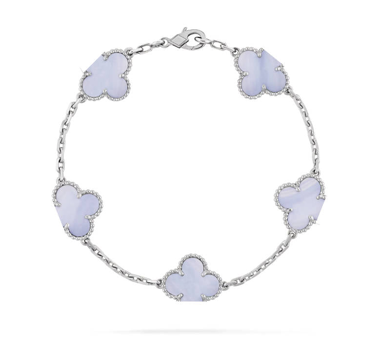 Clover Leaf Bracelet,925 Silver,18k Gold Plated