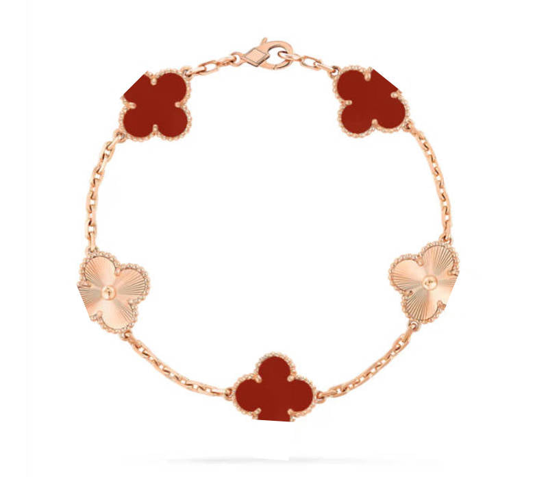 Clover Leaf Bracelet,925 Silver,18k Gold Plated