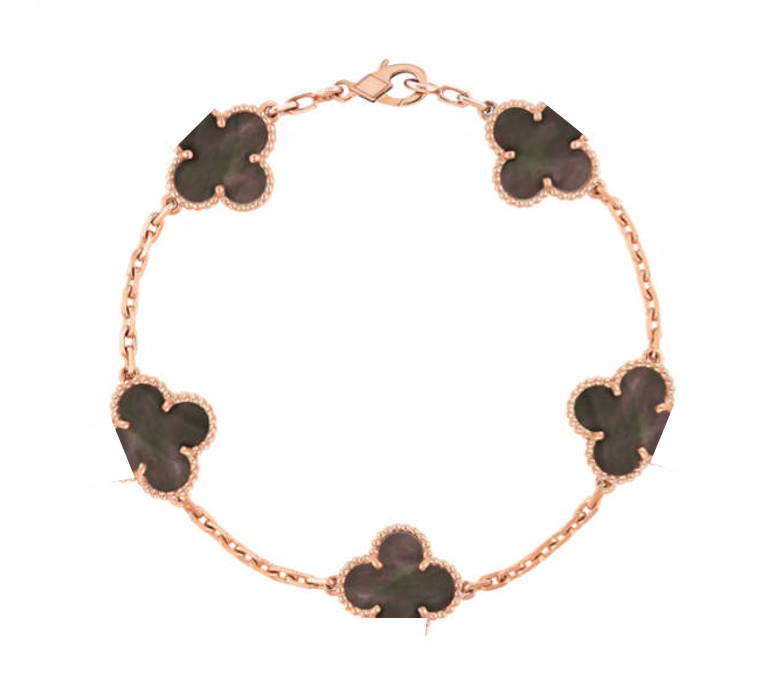 Clover Leaf Bracelet,925 Silver,18k Gold Plated