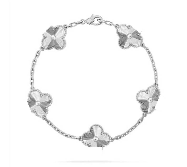 Clover Leaf Bracelet,925 Silver,18k Gold Plated