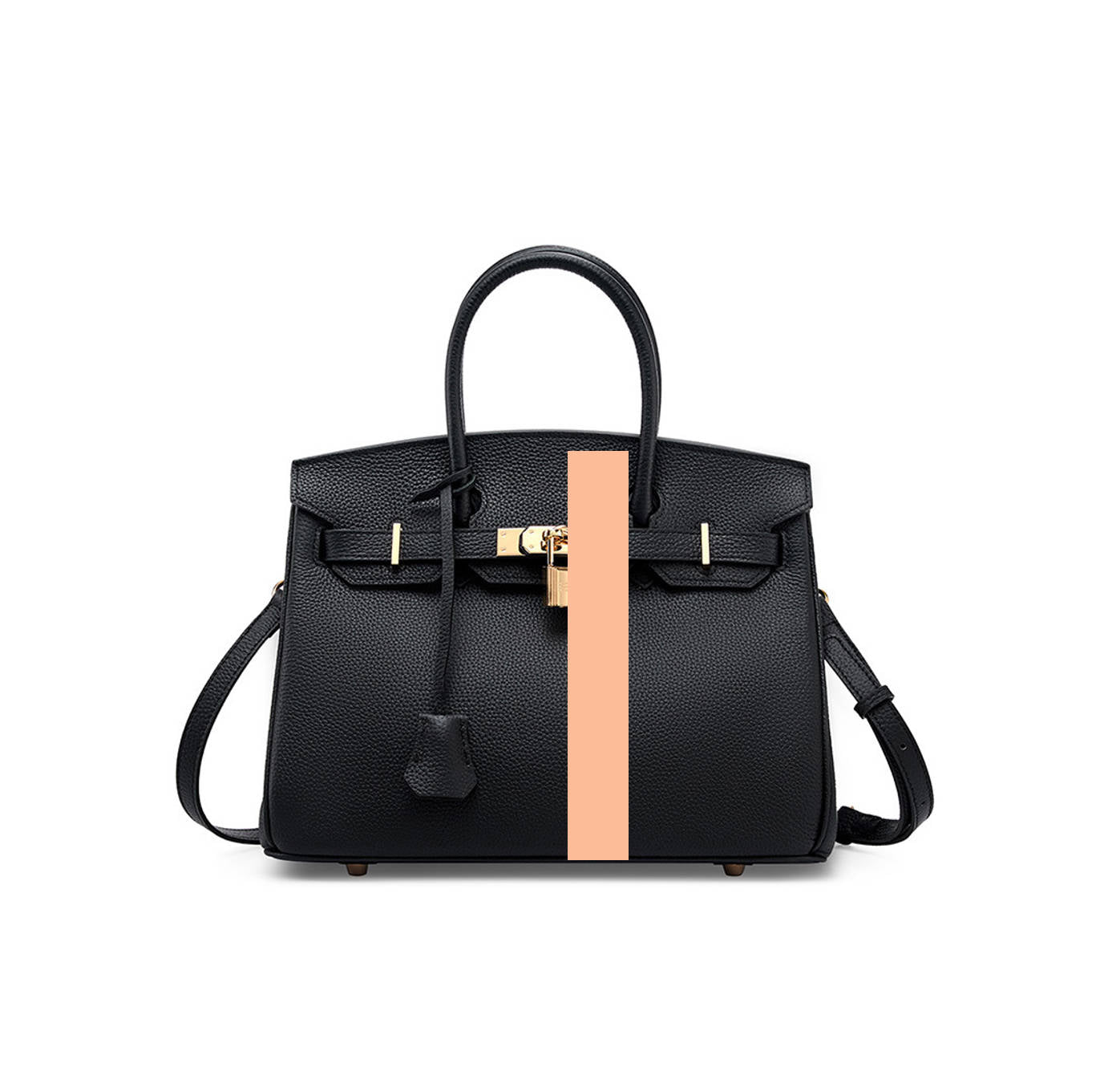 Women’s Handbag, Togo Leather, Top Handle, Cross-body with shoulder strap