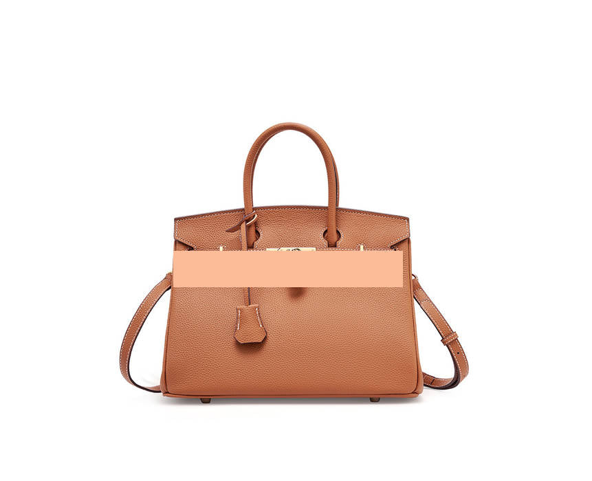 Women's Handbag, Togo Leather, Top Handle, Cross-body with shoulder strap