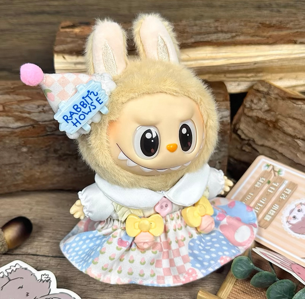 Wanderlust Studio Labubu Clothes Baby Collection for Have a Seat Vinyl Plush/Tasty Macaron Vinyl Plush