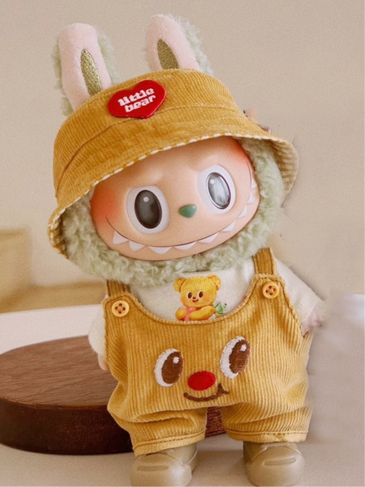 Wanderlust Studio Labubu Exciting Macaron 17cm Doll Brown Outfits