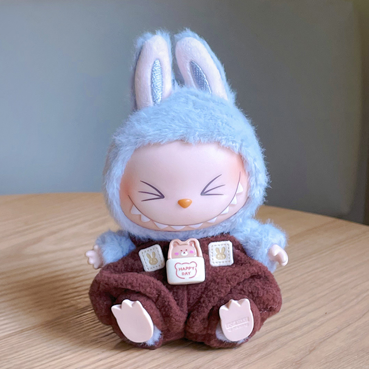 Wanderlust Studio Labubu Exciting Macaron 17cm Doll Brown Outfits