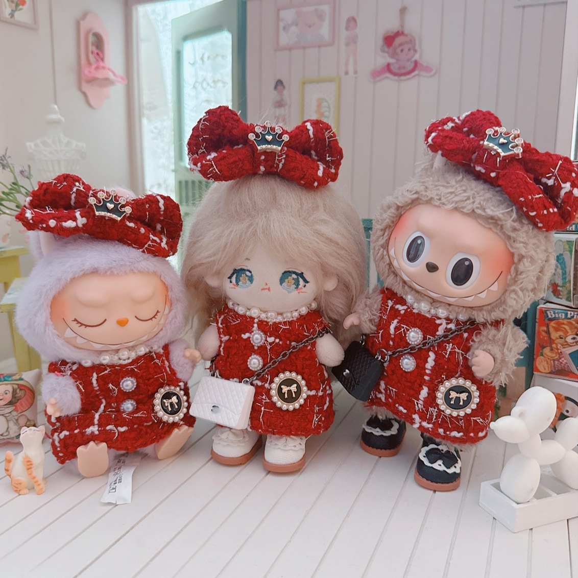Wanderlust Studio Labubu Exciting Macaron 17cm Doll Dresses