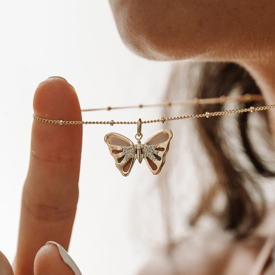 Wanderlust Studio Flutter Gold Necklace