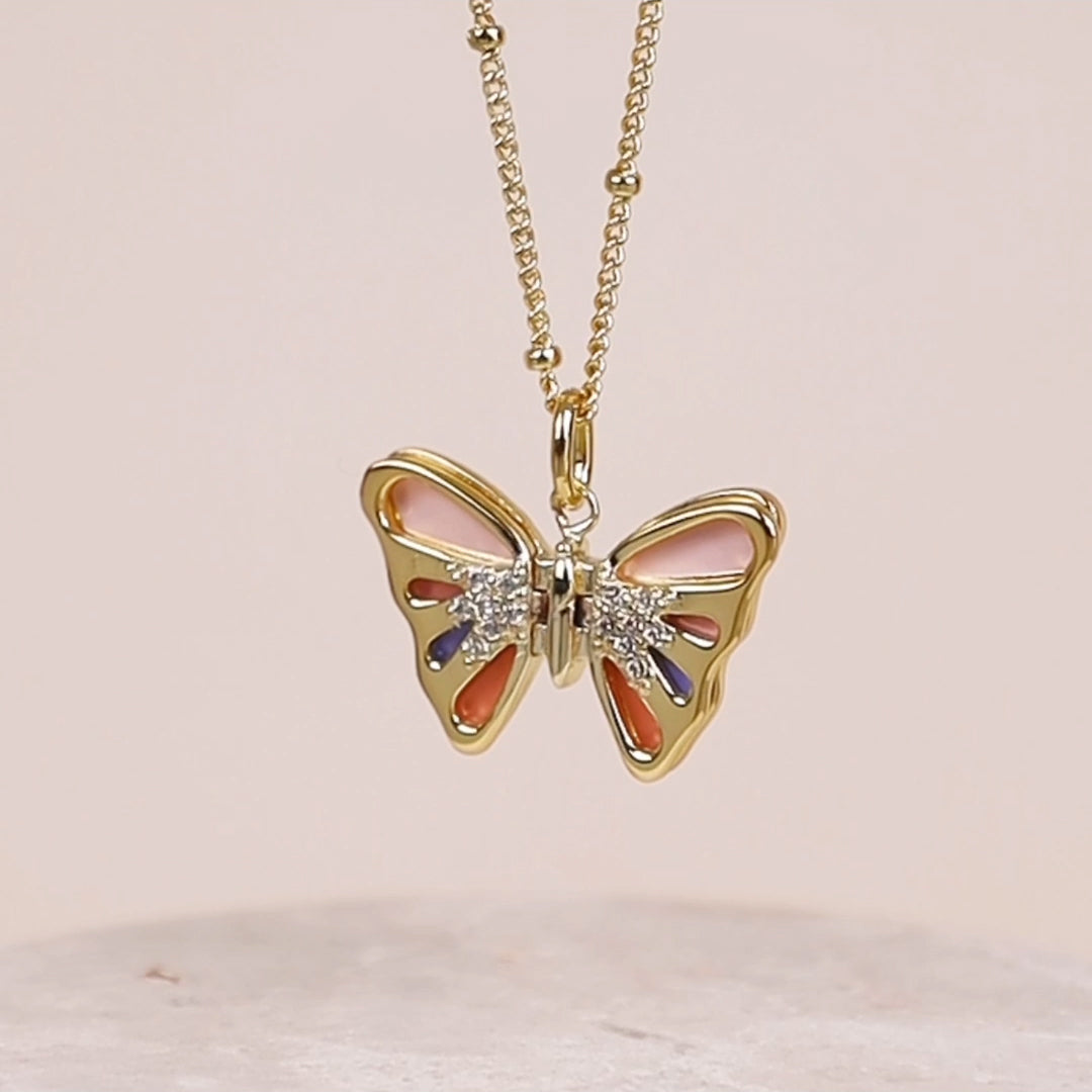 Wanderlust Studio Flutter Gold Necklace