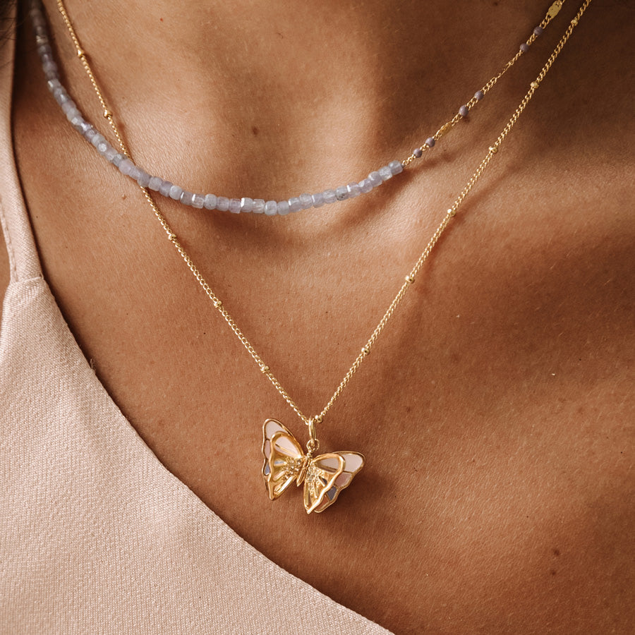 Wanderlust Studio Flutter Gold Necklace