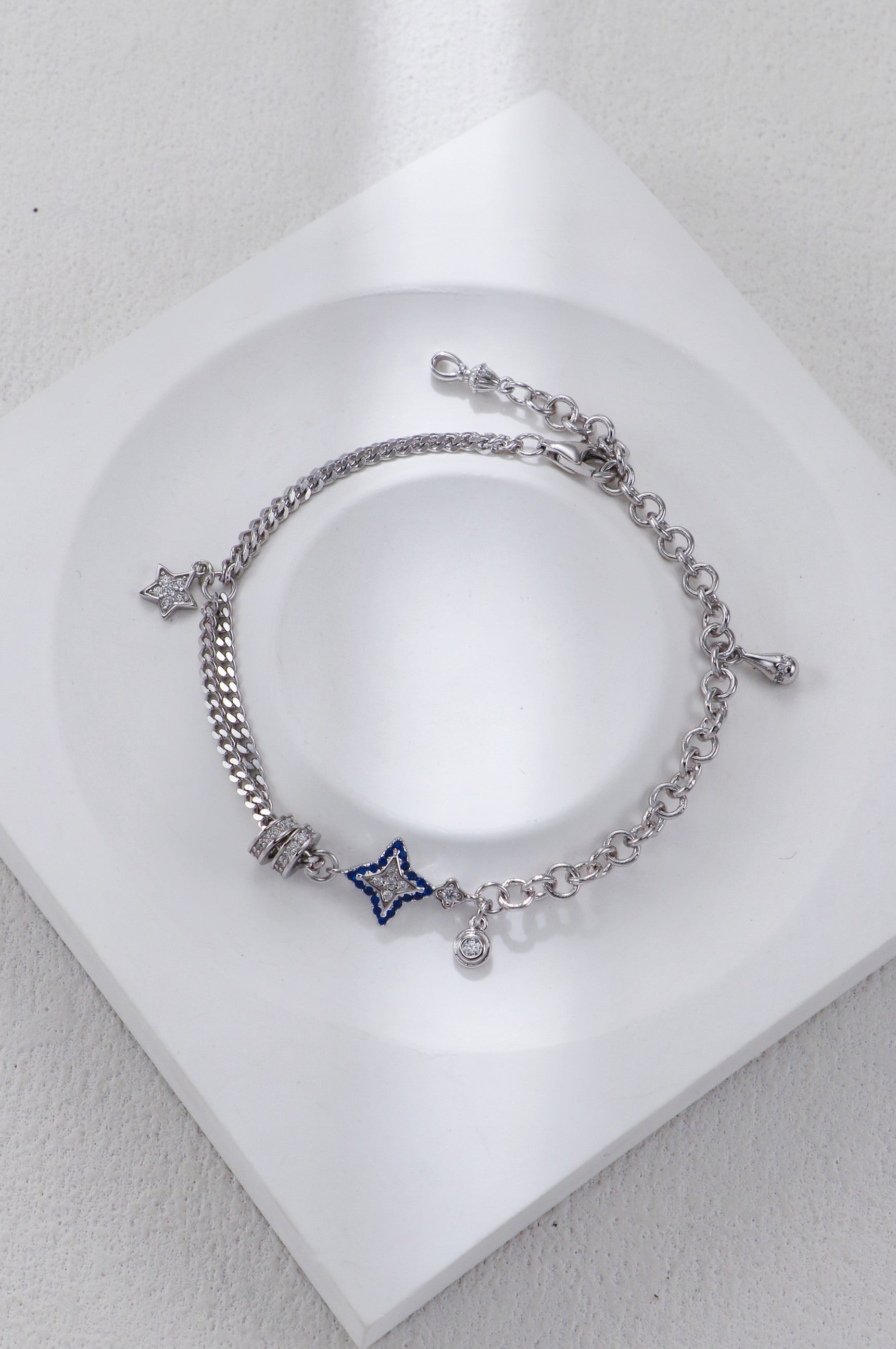 Sterling Silver Zircon Bracelet