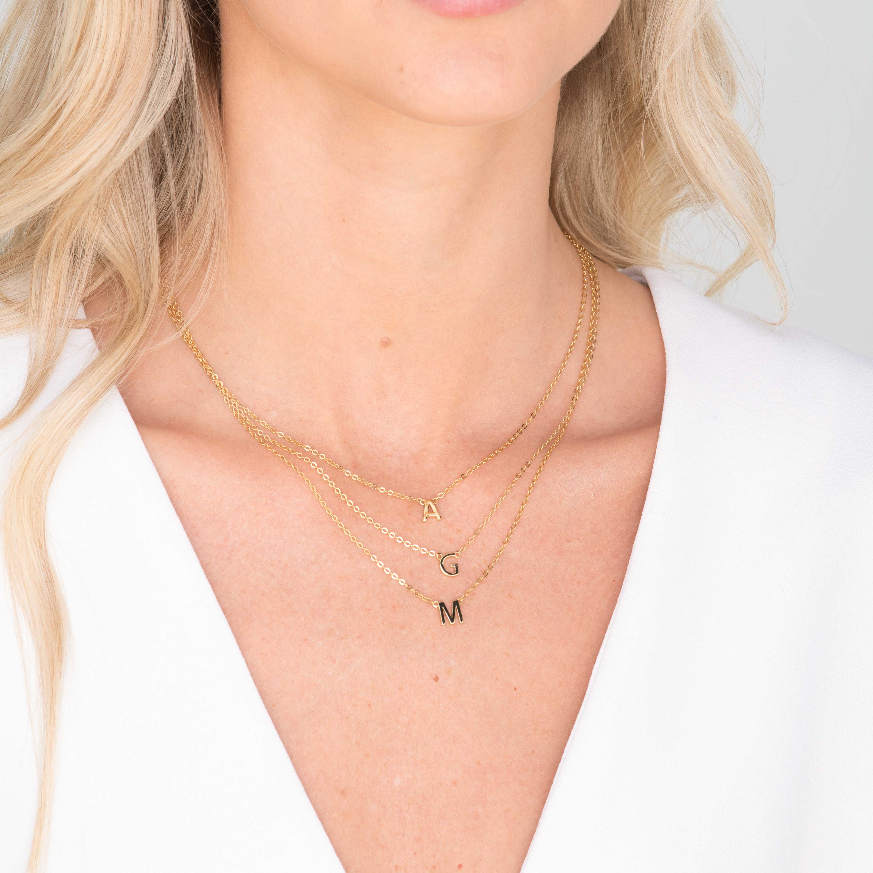 Original Single Initial Letter Necklace