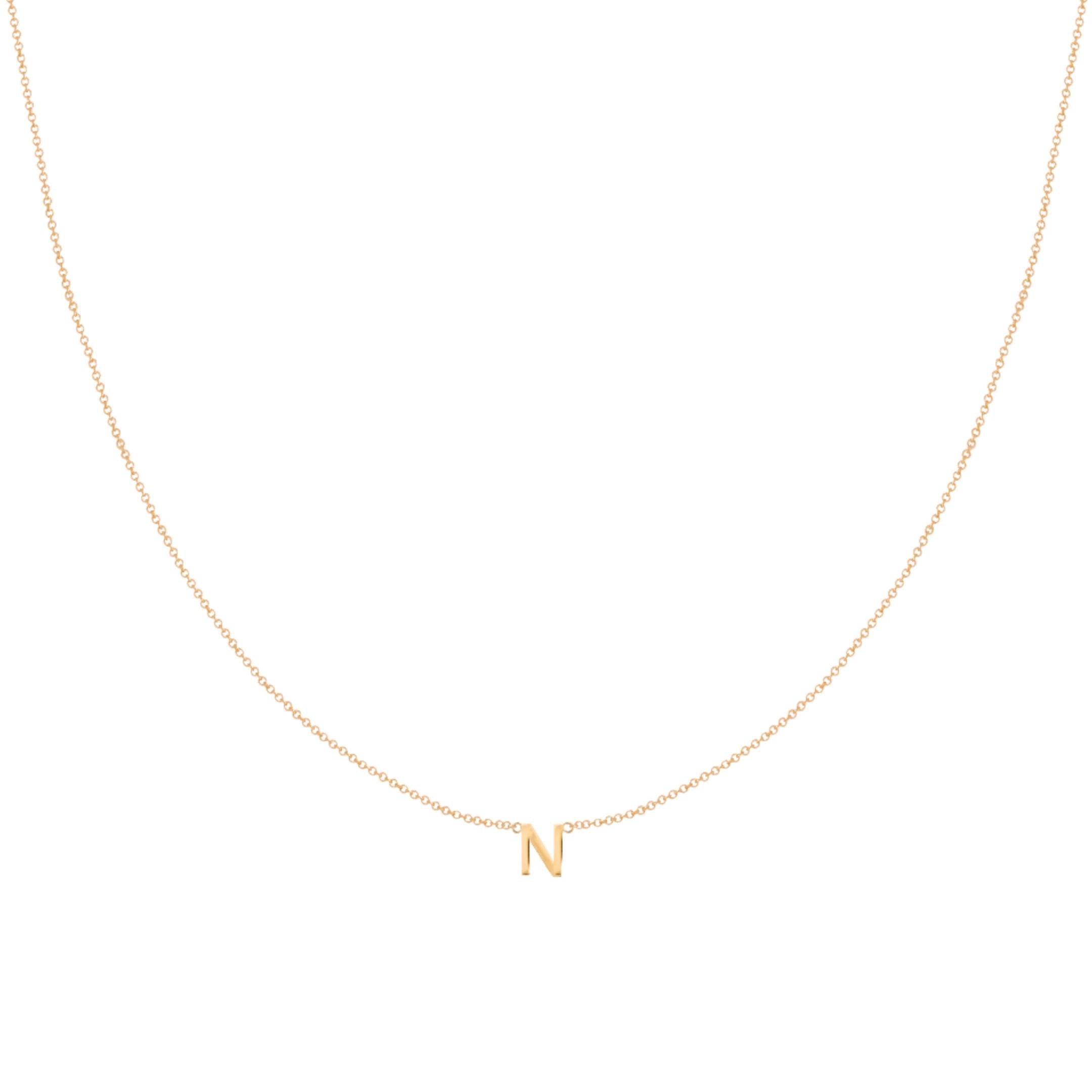 Original Single Initial Letter Necklace