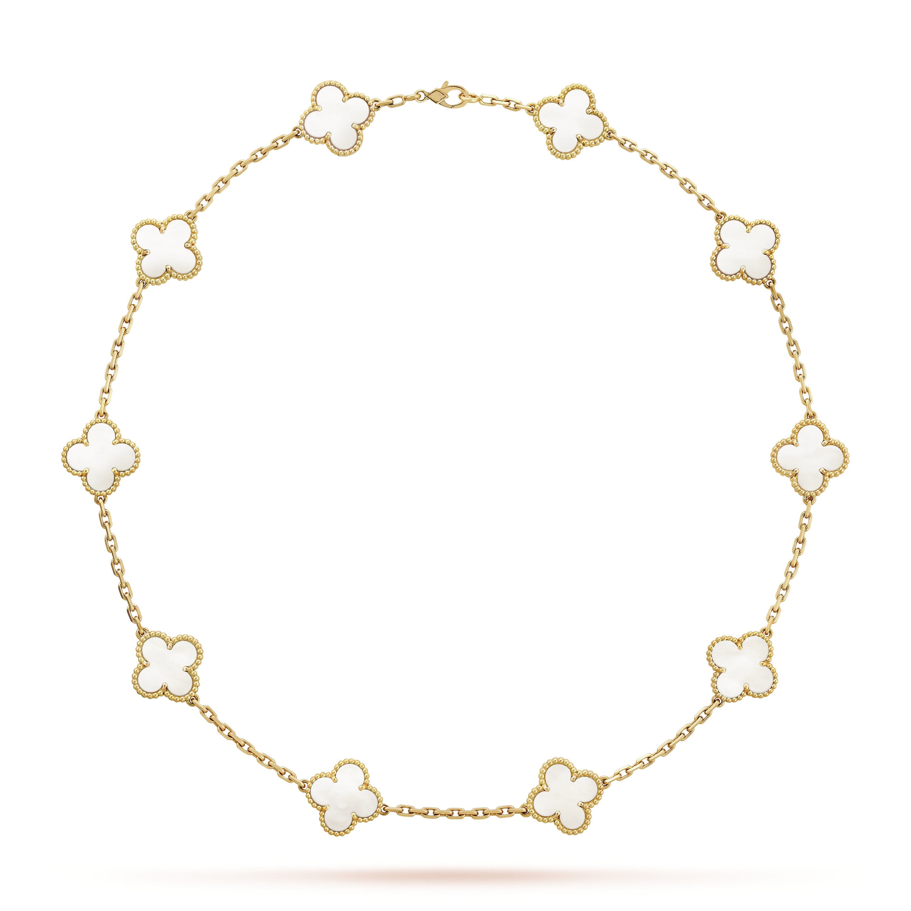 Wanderlust Studio Clover Leaf  Necklace,925 Silver, 18k Gold Plated,10 Motifs