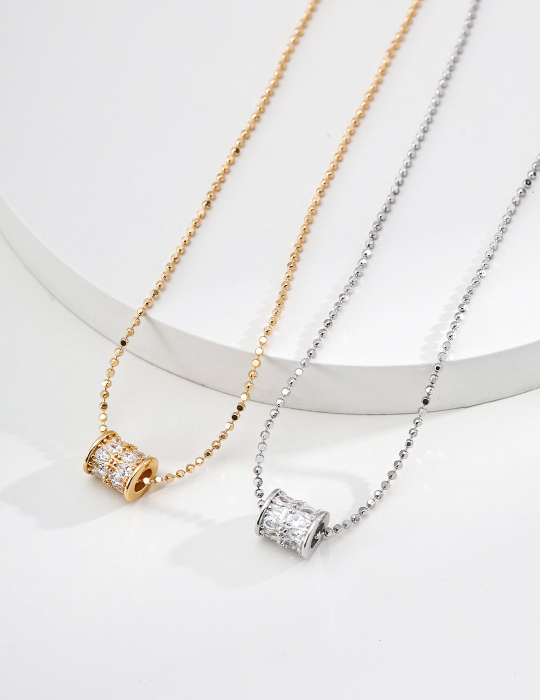 S925 Sterling Silver Zircon Necklace