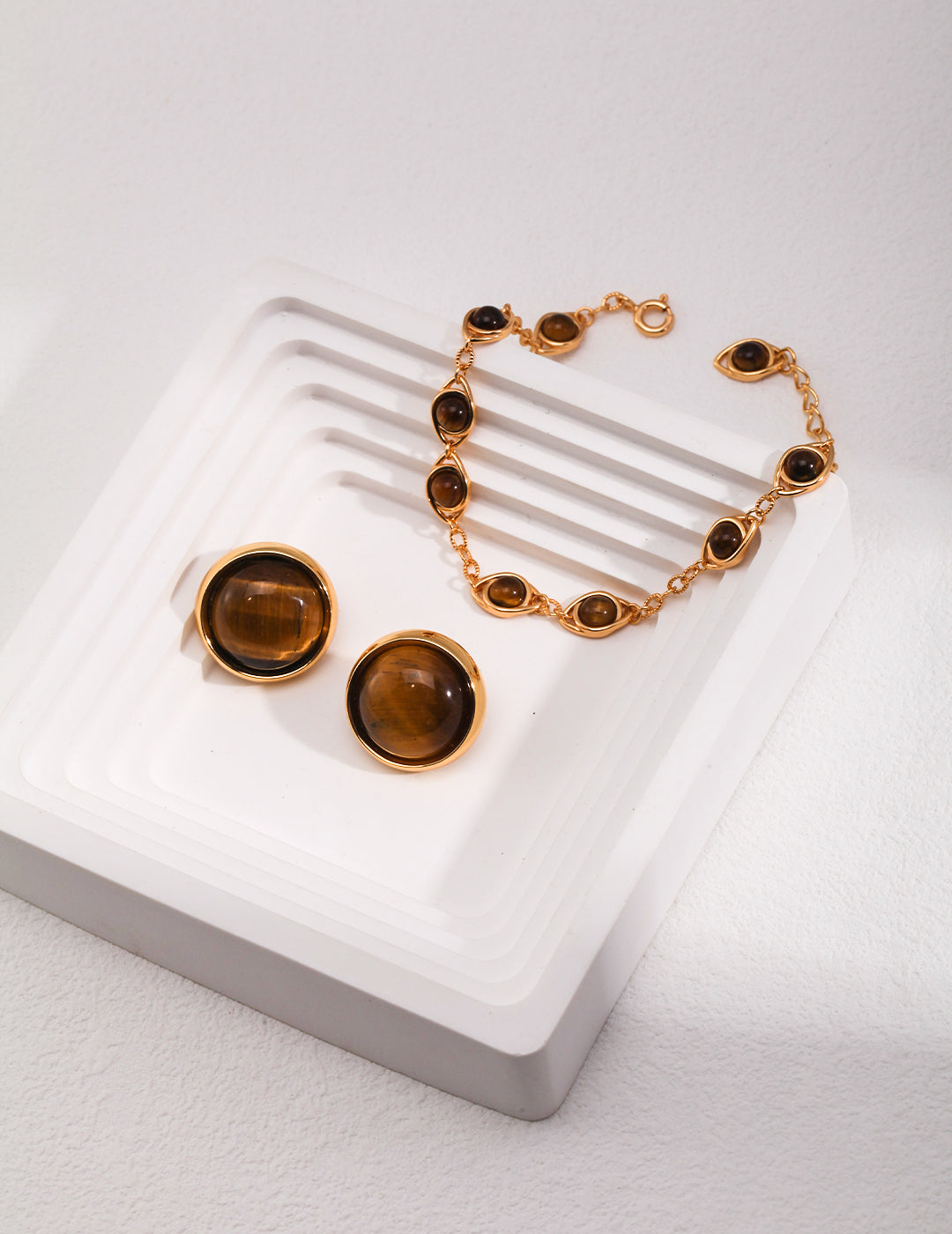 S925 Sterling Silver Natural Stone Jewelry – Tiger’s Eye & Lapis Lazuli Collection