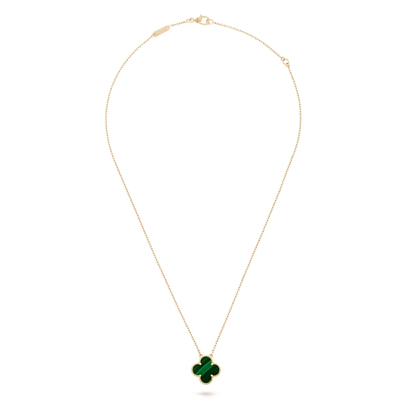 Wanderlust Studio Clover Leaf Necklace, 925 Silver, 18k Gold Plated