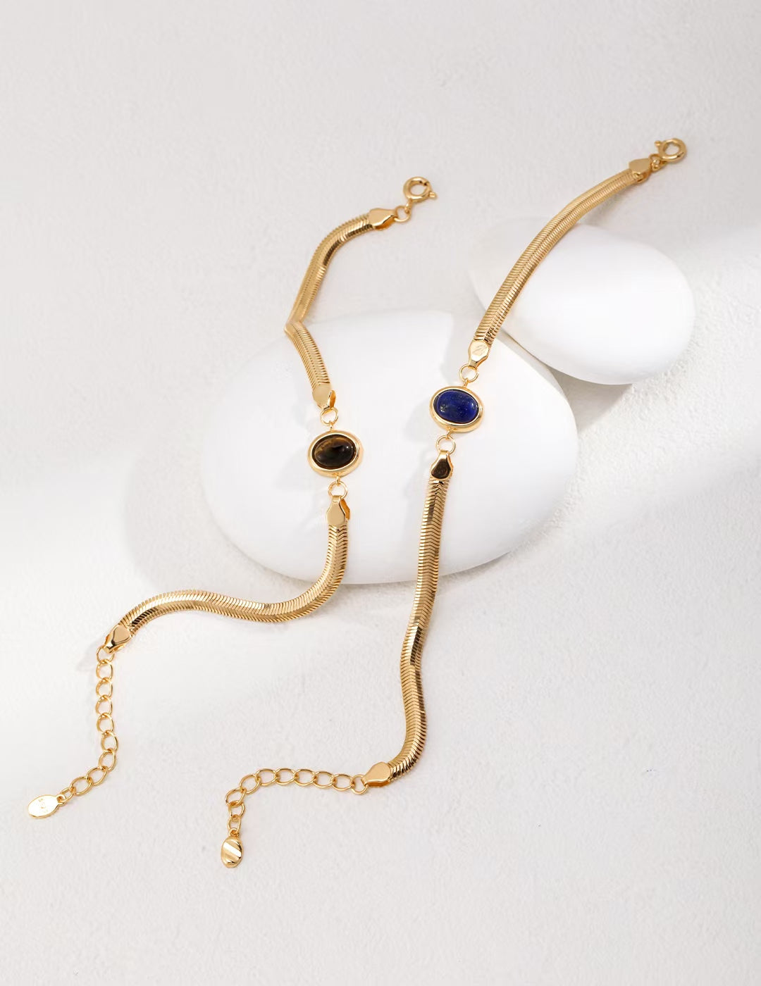 Natural Lapis Lazuli / Tiger Eye Bracelet