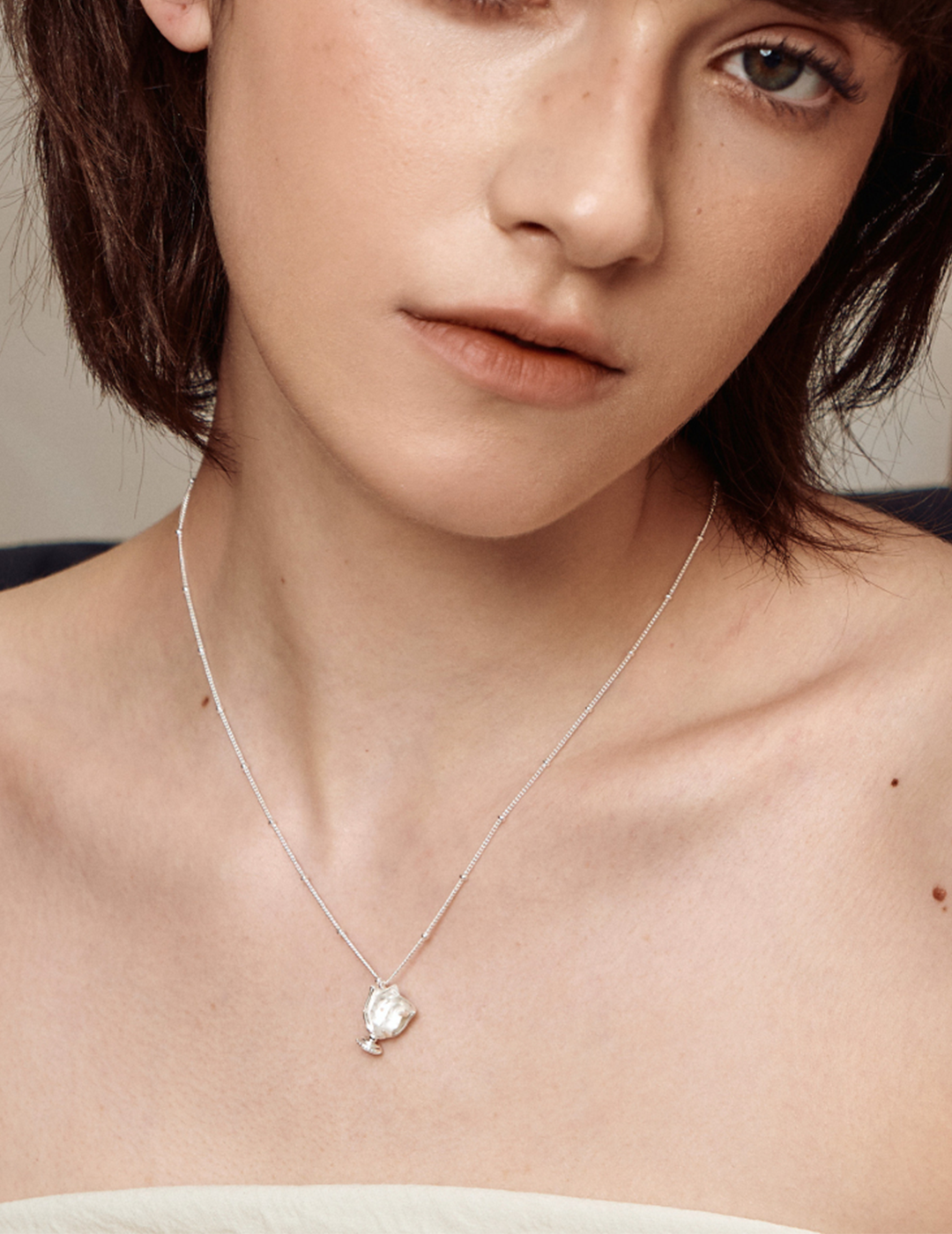 The Manor Collection - Gilded Crystal Goblet Necklace with Amethyst & Flash Diamond