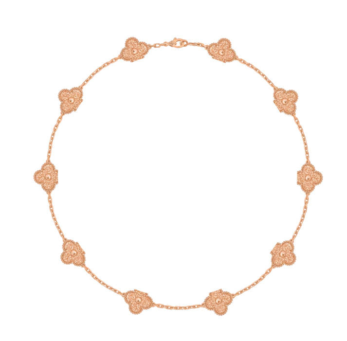 Vintage Clover 925 Silver, 18k Gold Plated, 10 Motifs