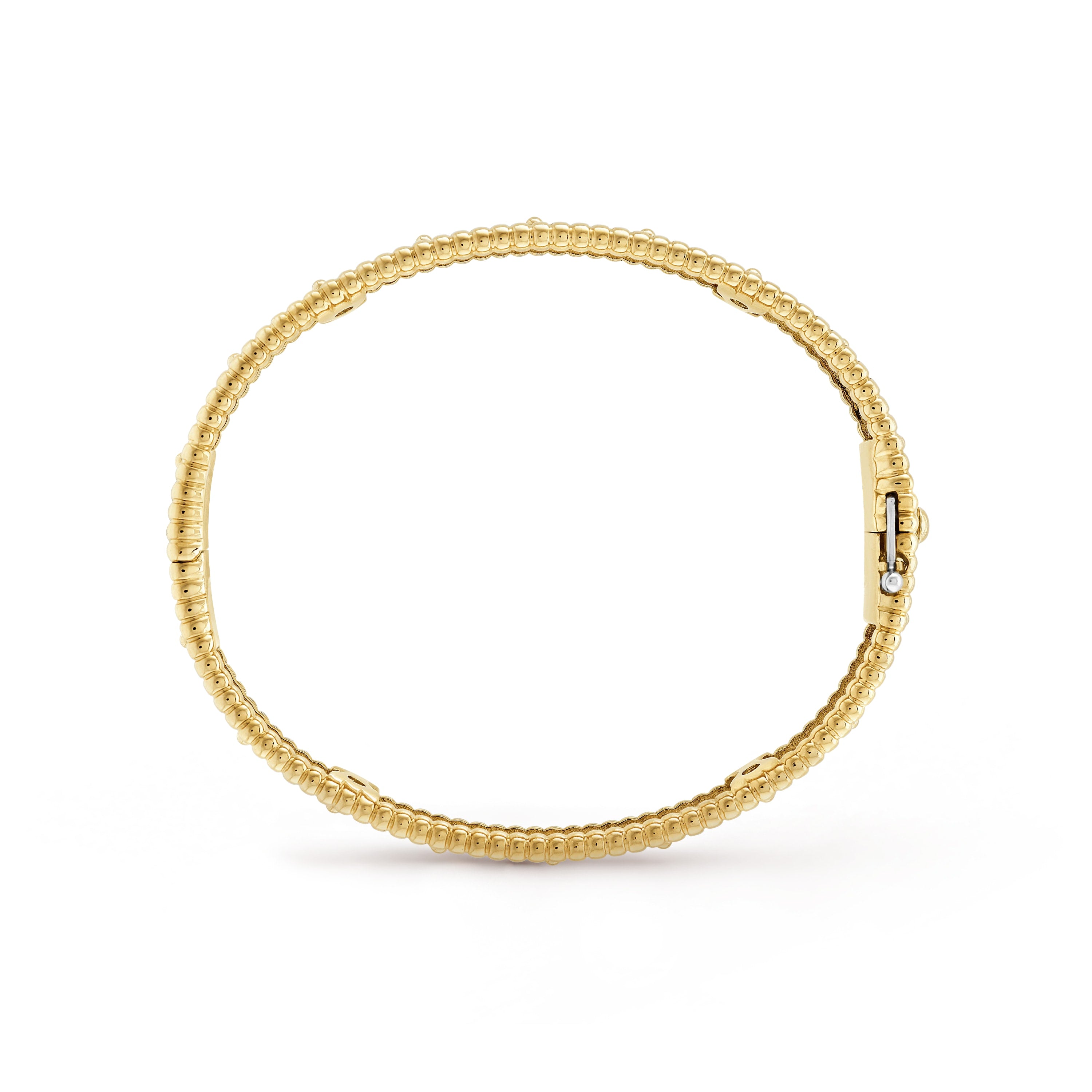 Wanderlust Studio Perlee Clovers Bracelet,18k Gold Plated