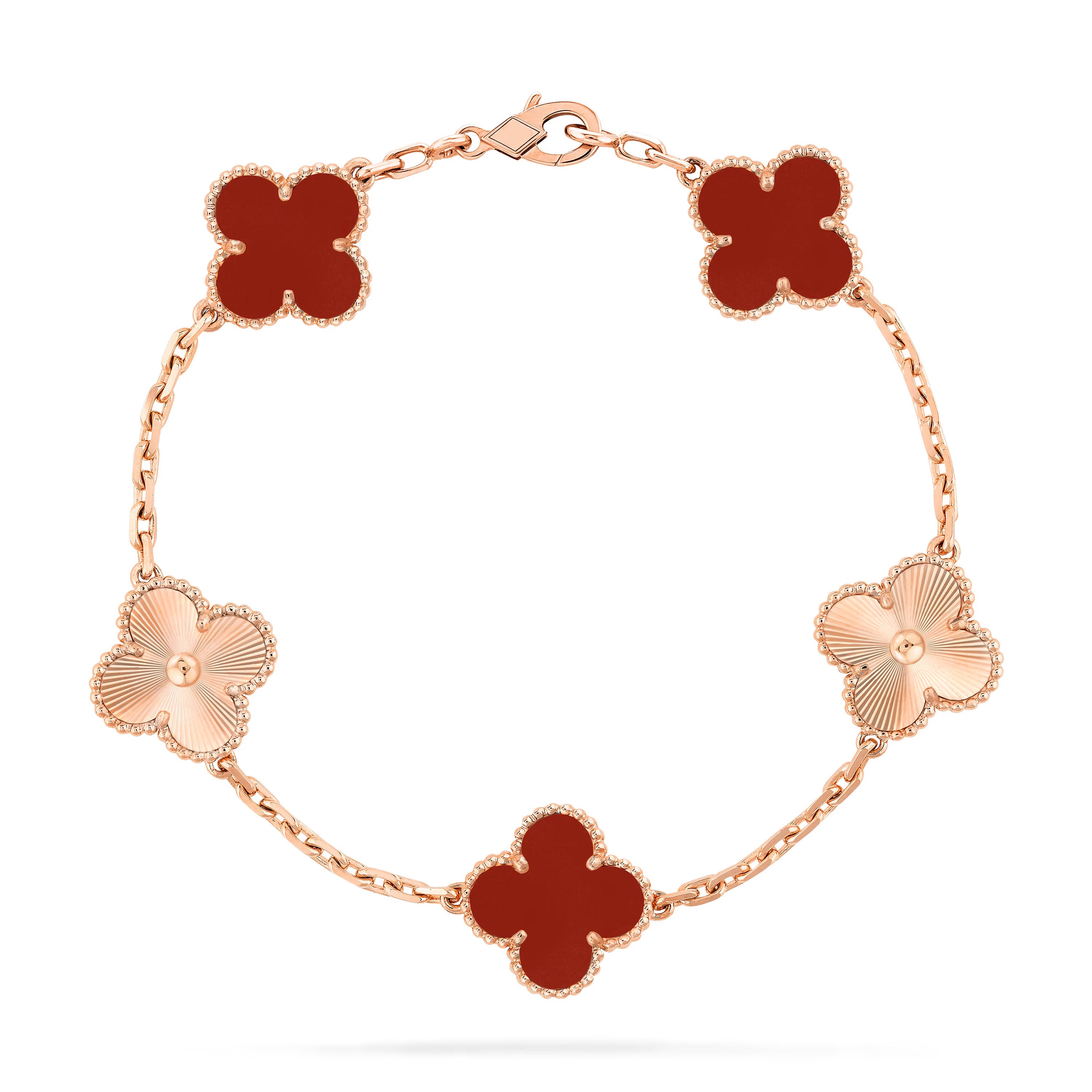 Wanderlust Studio Clover Leaf Bracelet,925 Silver,18k Gold Plated