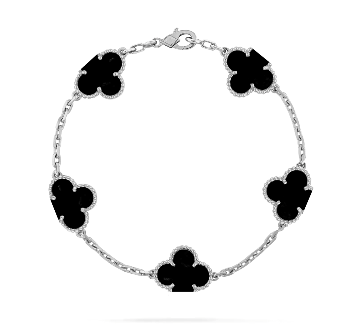 Clover Leaf Bracelet,925 Silver,18k Gold Plated