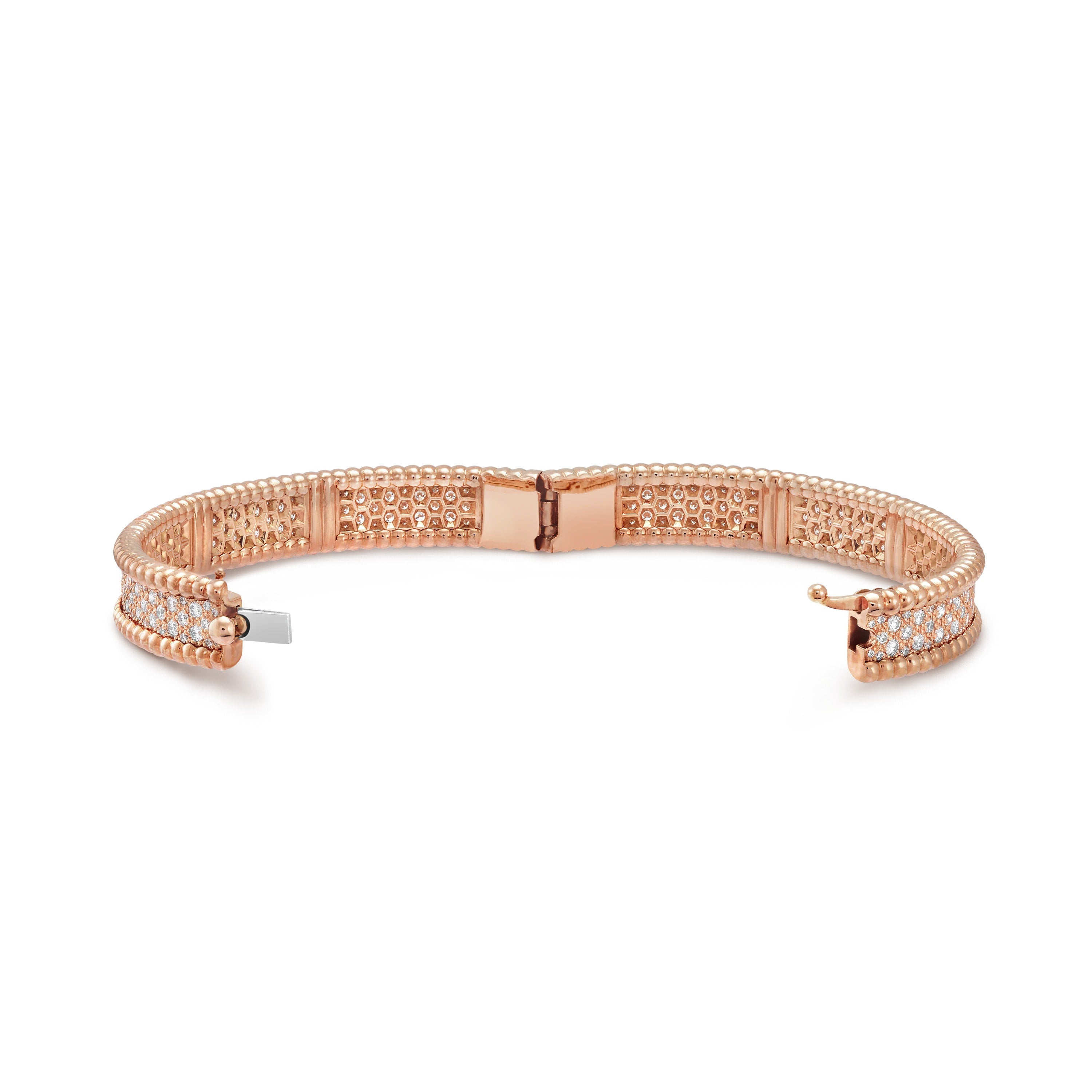 Wanderlust Studio Perlee Bangle,18k Gold Plated,Inlaid Cubic Zircon