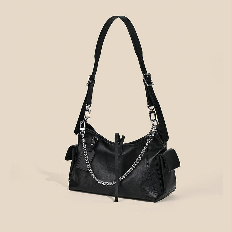 Women's Genuine Leather Handbag with Croc Print, Top Handle, and Versatile Cross-body Shoulder Strap for Everyday Sophistication