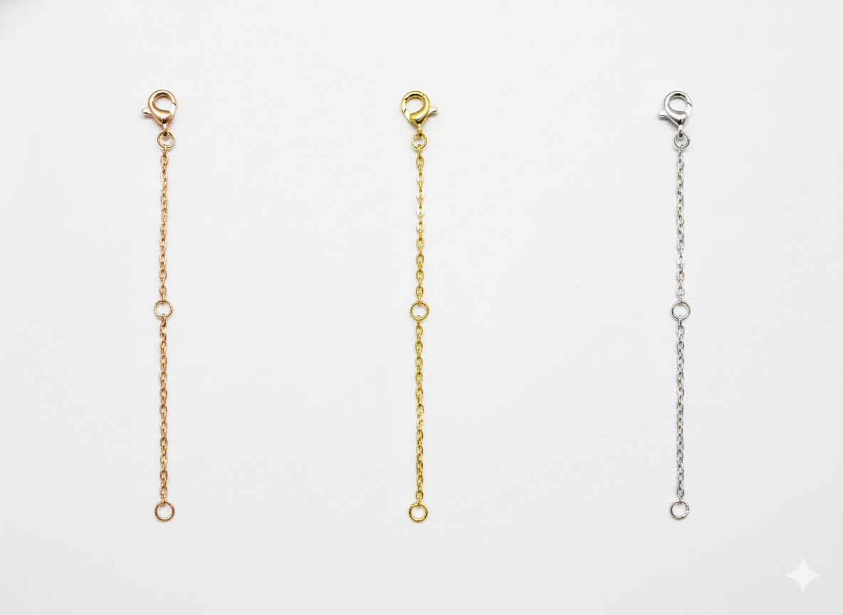 Clover Leaf Necklace Extension Chain – 4.7 inch (Orders containing this item alone will not be shipped)