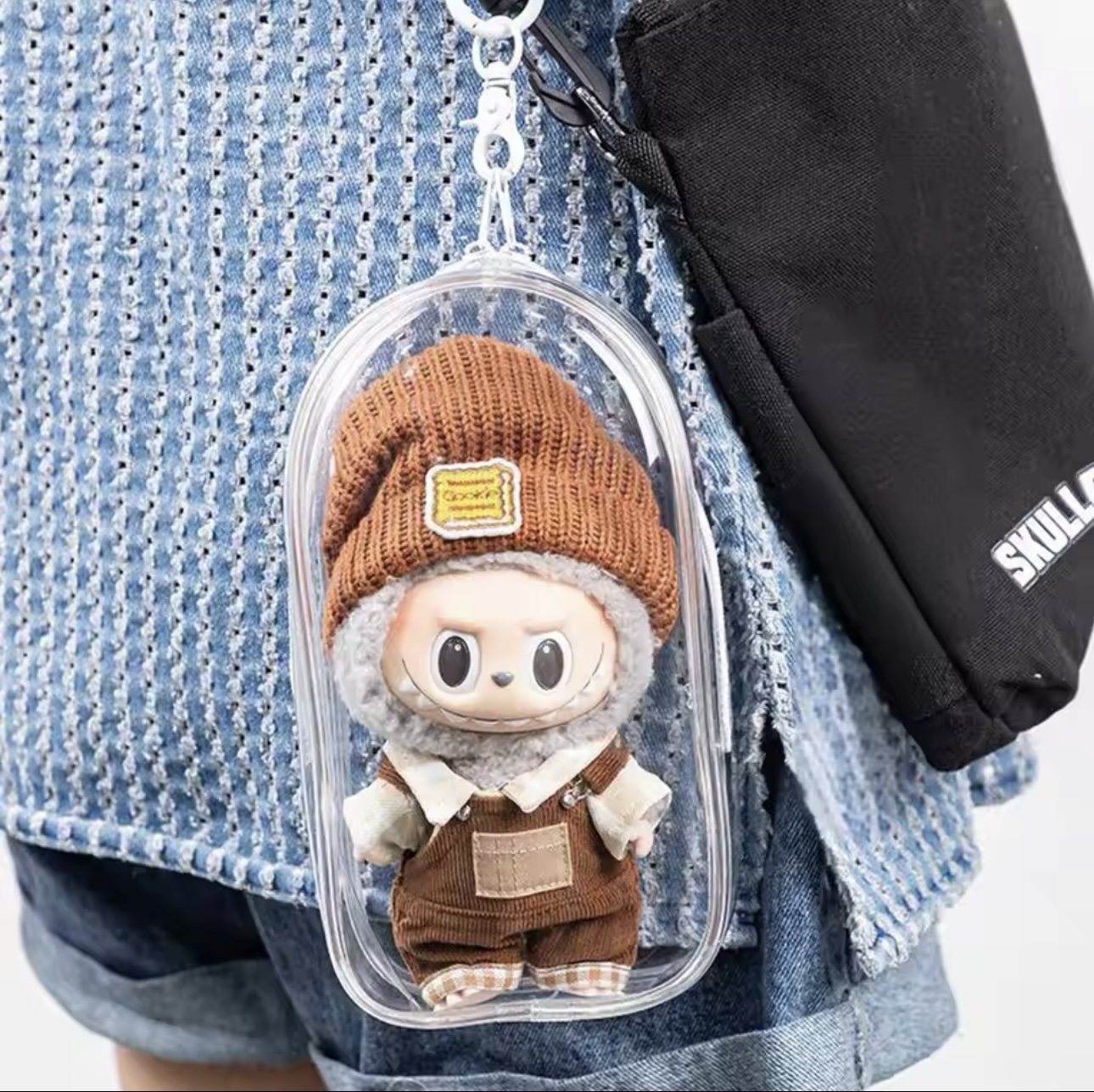 Wanderlust Studio Clear storage case for Labubu/Vinyl Plush Dolls