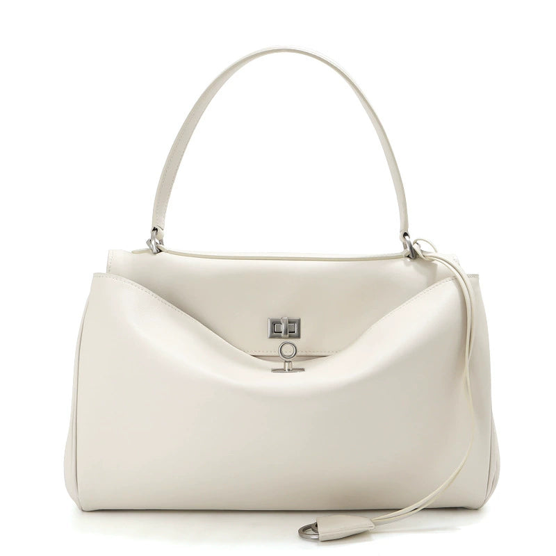 Women's Minimalist Rodeo Curved Genuine Leather Shoulder Bag