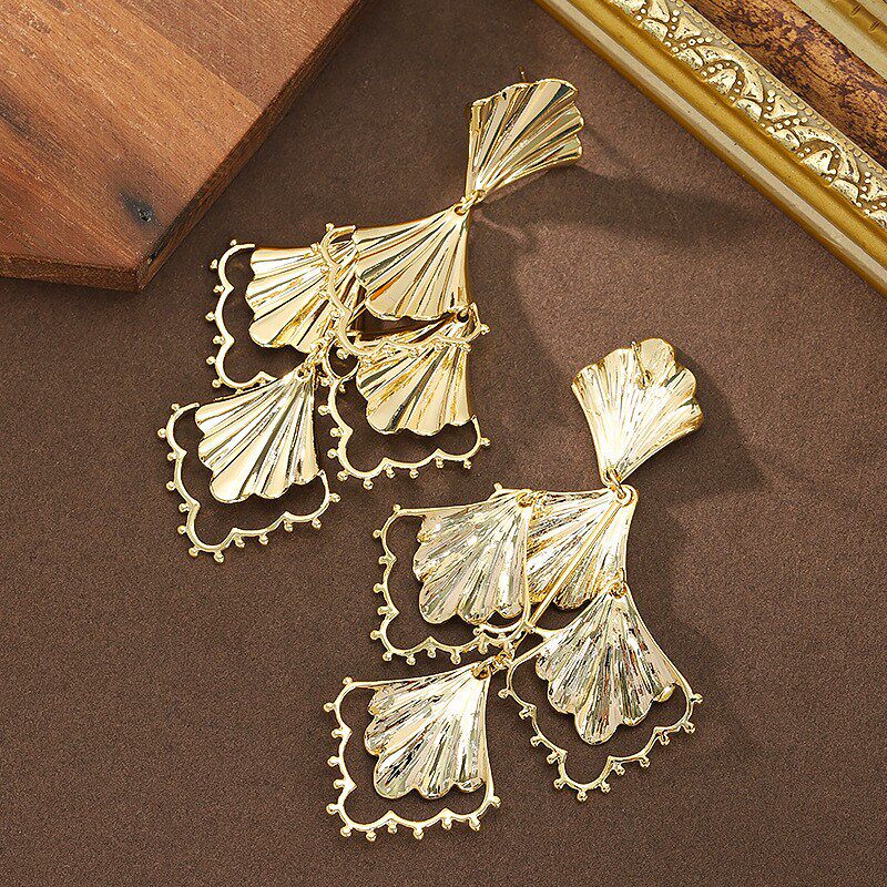 Fashion Statement Leaf Drop Earrings – European & American Style