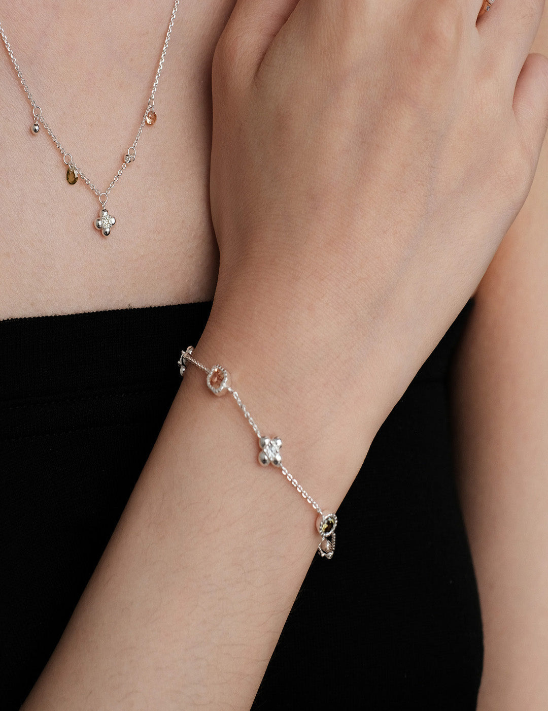 Gold Plated Bubble Bracelet - Delicate Dreamy Chain, Whimsical Daydream Jewelry