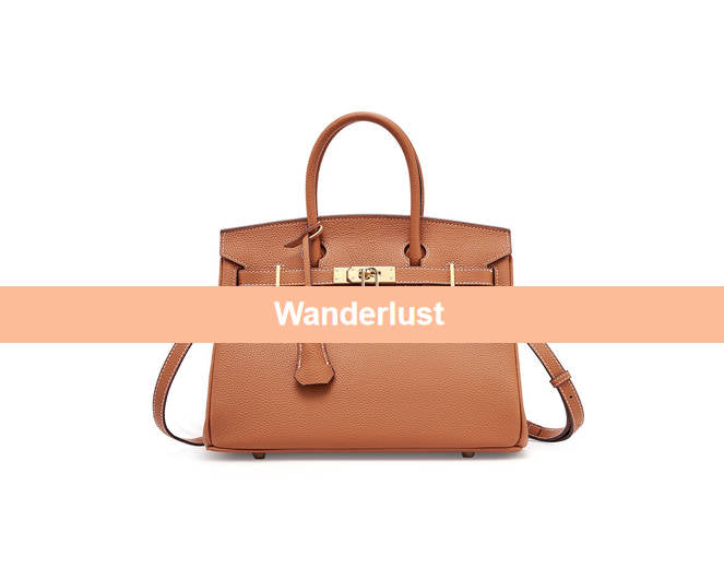 Women’s Handbag, Togo Leather, Top Handle, Cross-body with shoulder strap