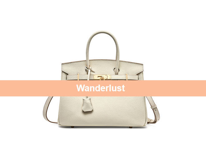 Women’s Handbag, Togo Leather, Top Handle, Cross-body with shoulder strap